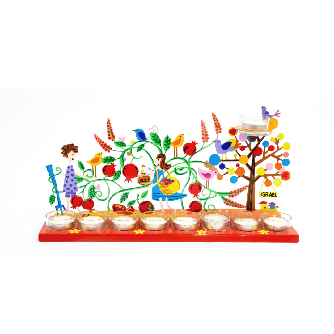 Pomegranate Hanukkiah