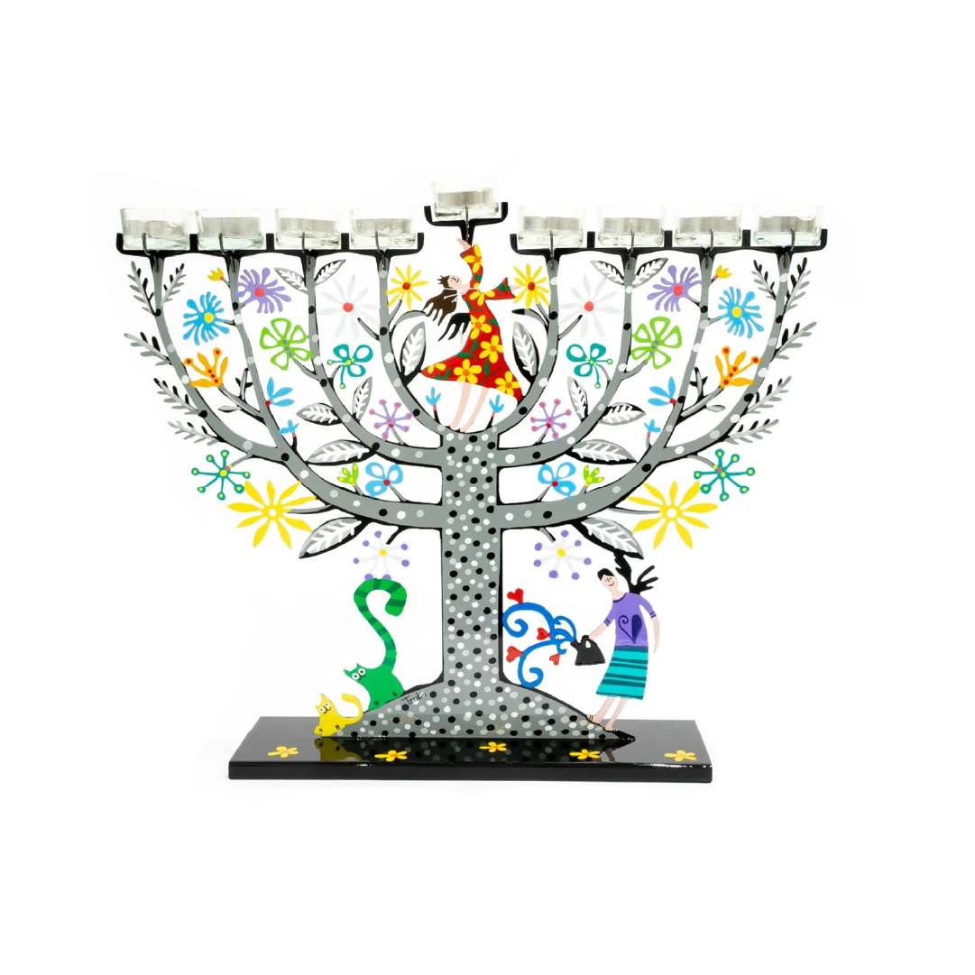 Family Tree Hanukkiah