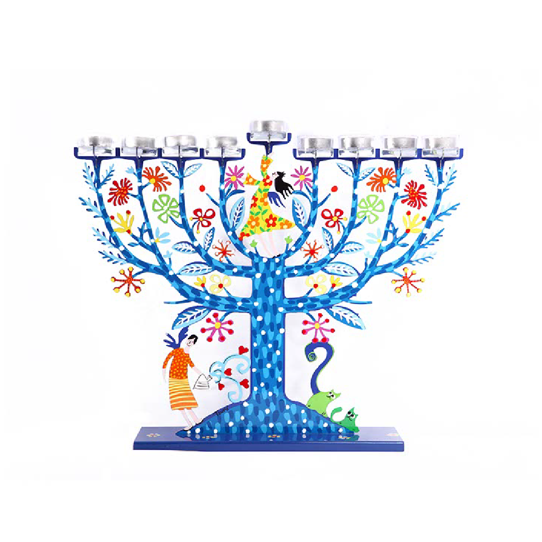 Family Tree Hanukkiah