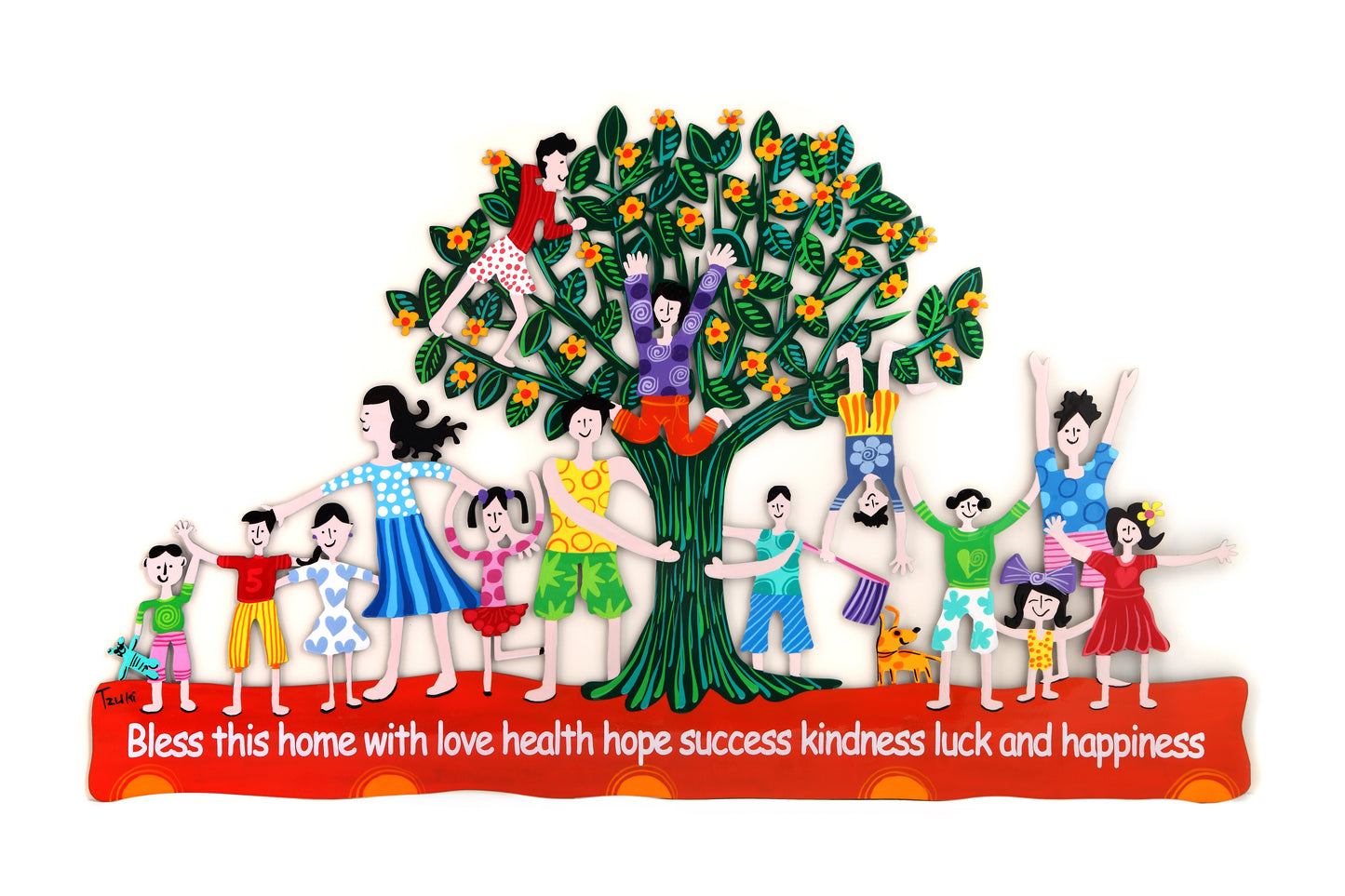Home Blessing - Tree (Red)