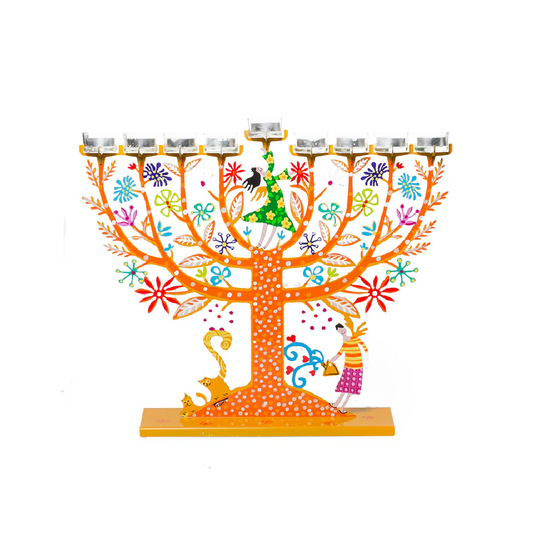 Family Tree Hanukkiah