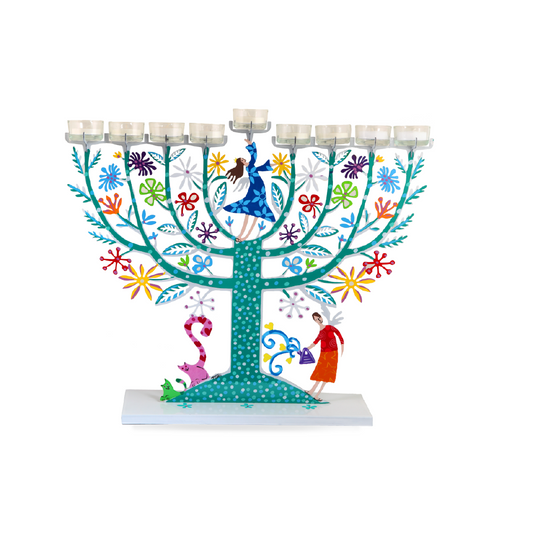 Family Tree Hanukkiah