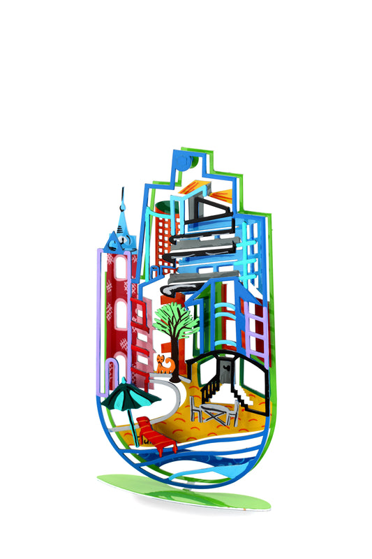 Tel Aviv Hamsa with Stand (Green)