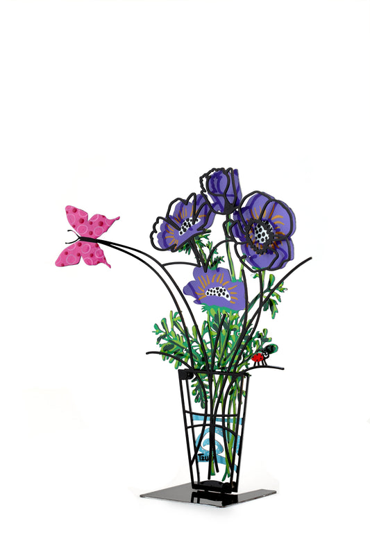 Anemone Flower Vase (Purple)
