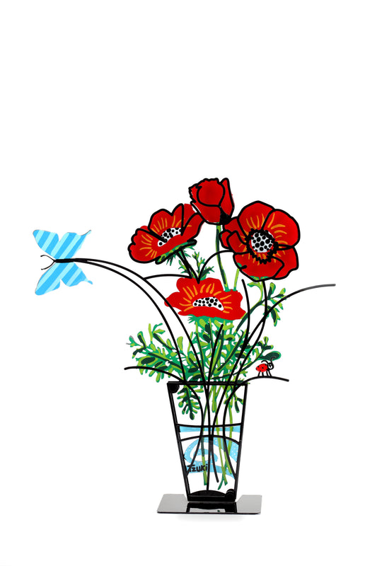 Anemone Flower Vase (Red)