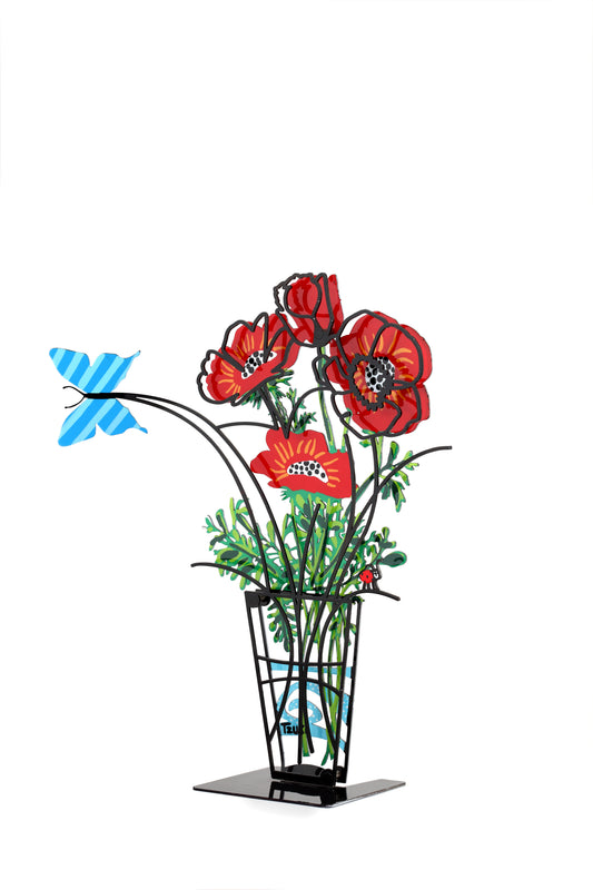 Anemone Flower Vase (Red)
