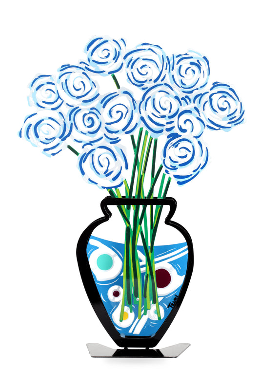 Rose Bouquet Vase (White)