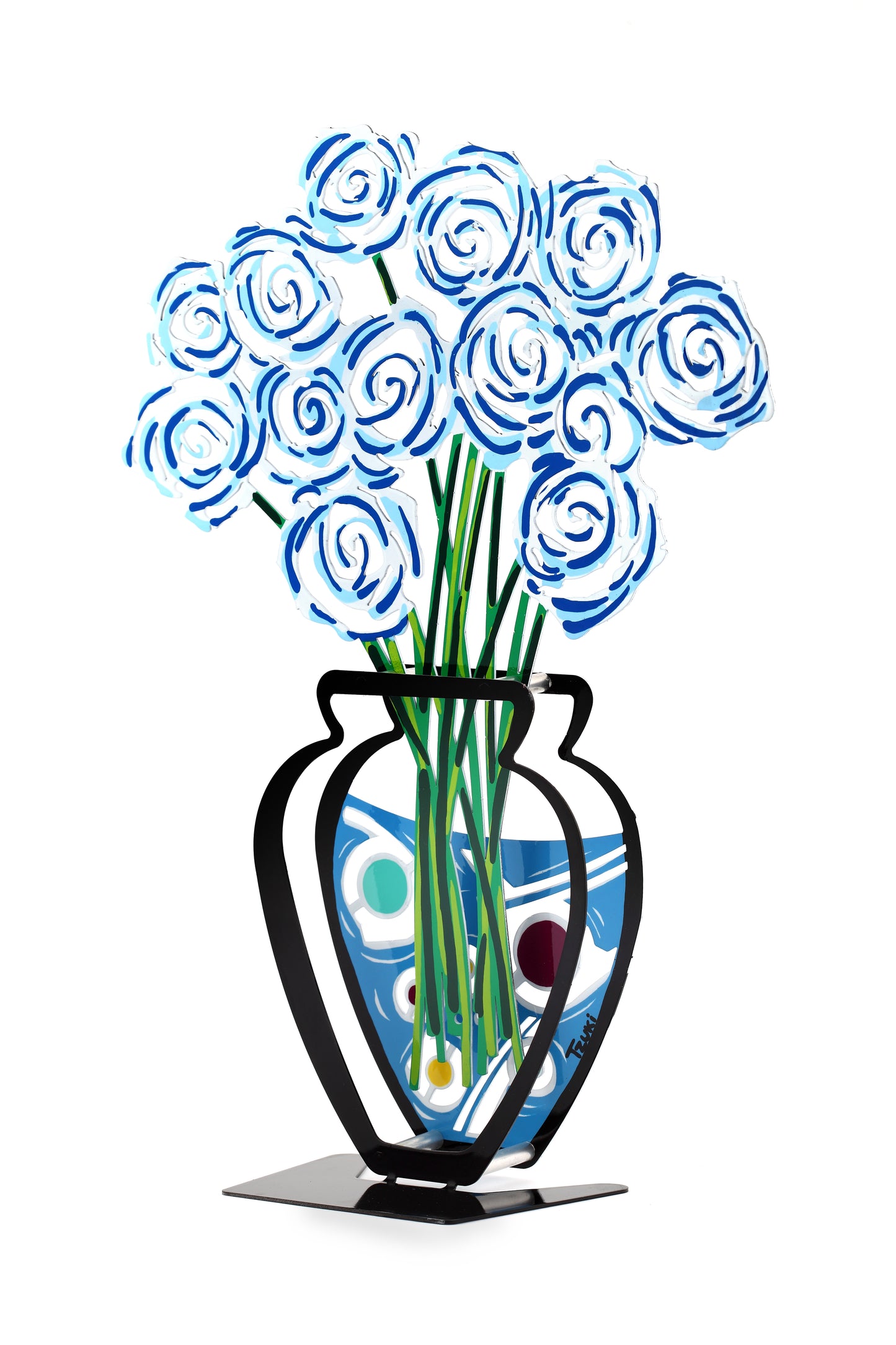 Rose Bouquet Vase (White)