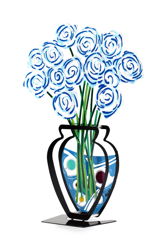 Rose Bouquet Vase (White)