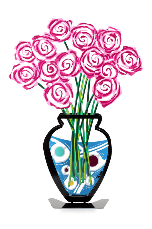 Rose Bouquet Vase (Pink)