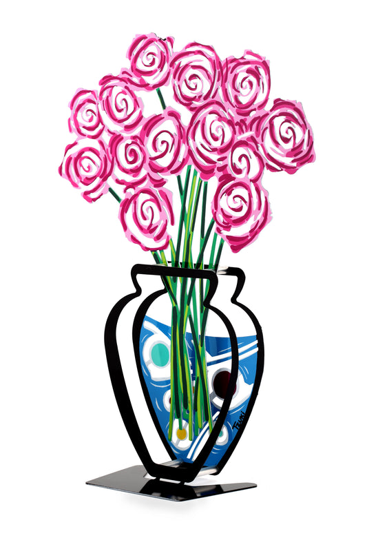 Rose Bouquet Vase (Pink)