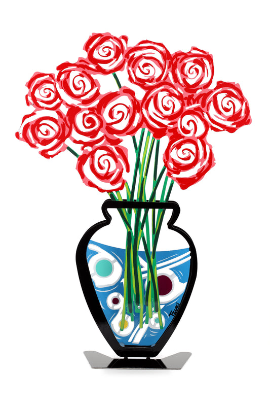 Rose Bouquet Vase (Red)