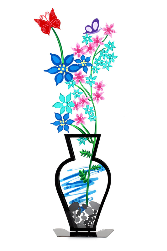Wild Plant Vase (Blue)