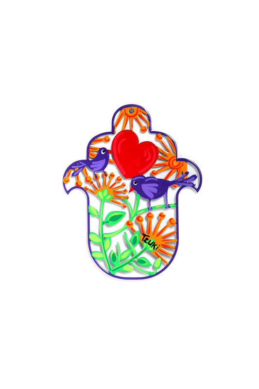 Bird Hamsa (Purple)